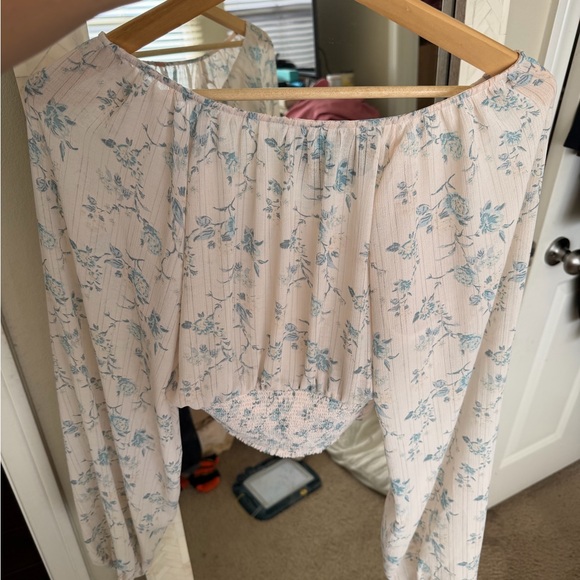 Free People Final Rose Floral Ruched Corset Top | Romantic Cottagecore Boho - Picture 7 of 11